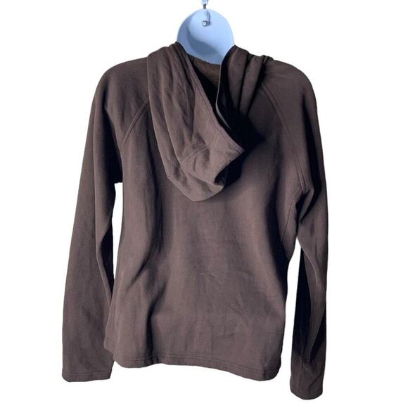 Tek Gear Fleece Sweatshirt Women M Long Sleeve Full Zip Raglan Cut Hooded Sporty - Picture 4 of 7